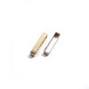 Brass finish Belt Loops/Runners (pair), 57mm width (2 1/4")