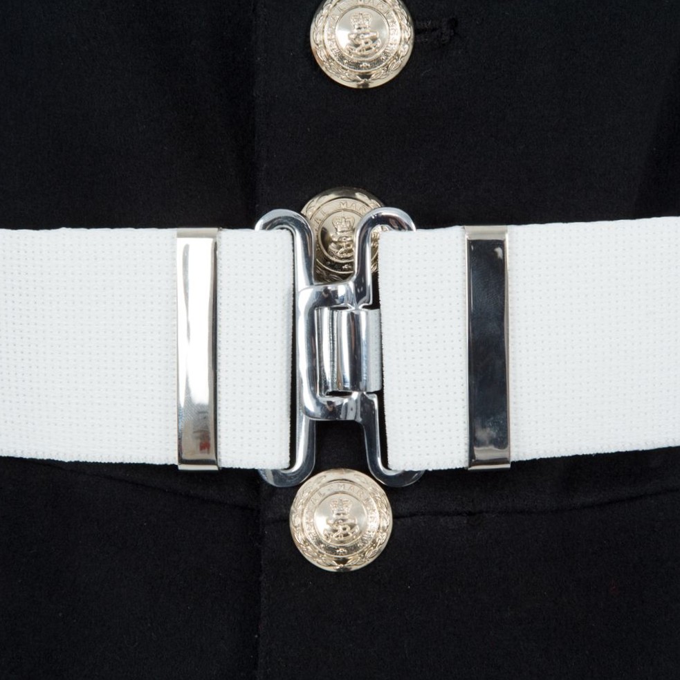 White Corlene Belting Material, 57mm width (2 1/4") - Image 4