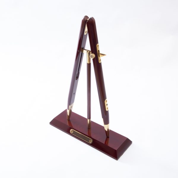 Miniature Rosewood finish Pace Stick & Stand, in a presentation Box