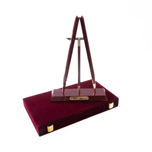 Miniature Rosewood finish Pace Stick & Stand, in a presentation Box - Image 8