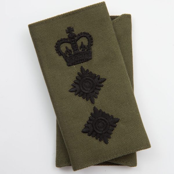 Clearance: Officers Black on Green Rank Slides (Pair) - Image 5