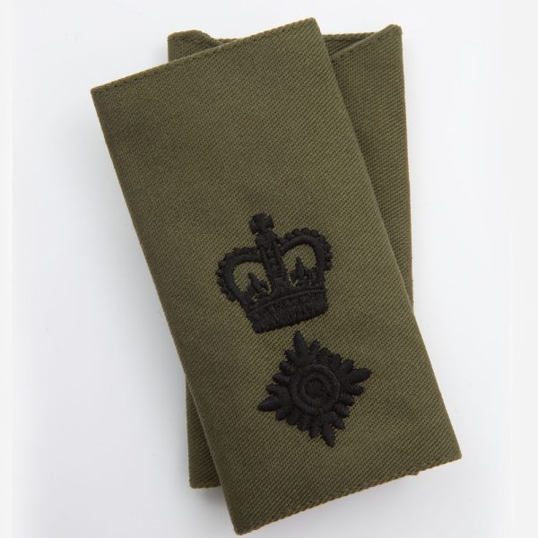 Clearance: Officers Black on Green Rank Slides (Pair) - Image 4