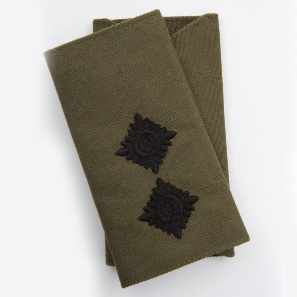 Clearance: Officers Black on Green Rank Slides (Pair) - Image 3