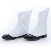 White Cotton 'Spats' with White Buttons
