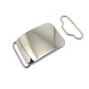 Chrome finish Plain Plate Buckle to fit 45mm Width (1 3/4") Belts
