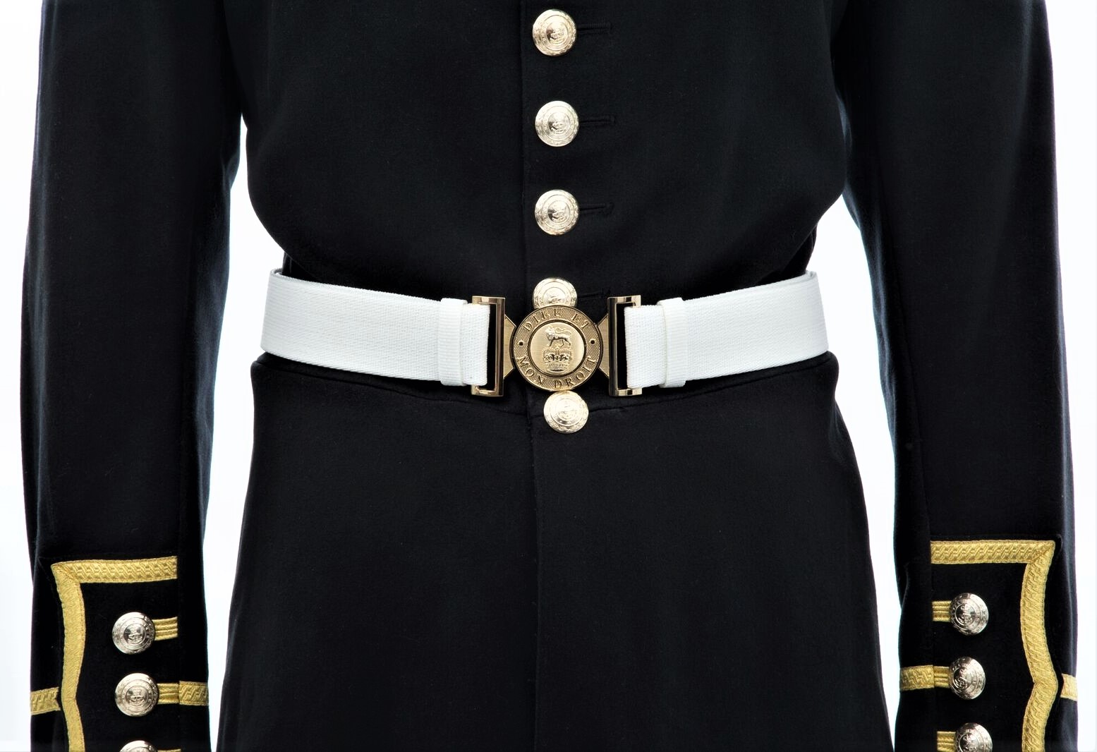 White Corlene Belting Material, 45mm width (1 3/4") - Image 2