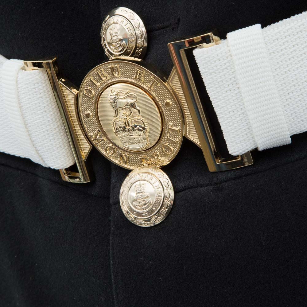 White Corlene Belt Loops (pair), 45mm width (1 3/4") - Image 2