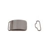 Chrome finish Plain Plate Buckle to fit 45mm Width (1 3/4") Belts
