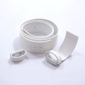 White Matt PVC Parade Belt with Tongue & Loop, 45mm (1 3/4") Width