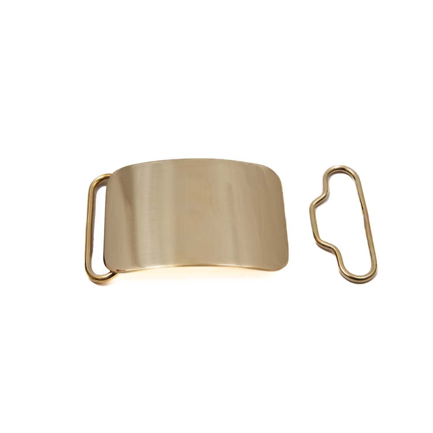 Brass Plain Plate Buckle to fit 45mm Width (1 3/4") Belts